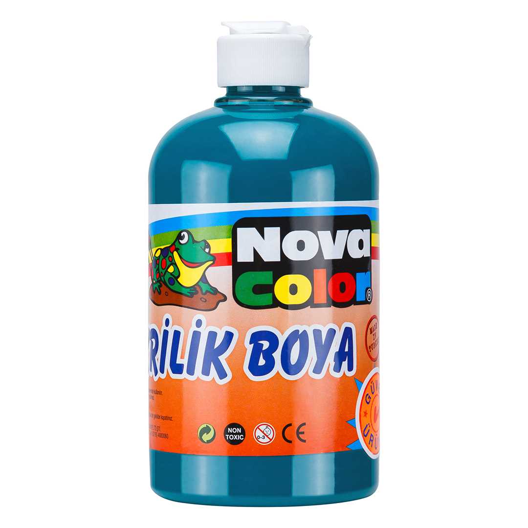 NOVA COLOR AKRİLİK BOYA 500 ML YEŞİL NC-384 1