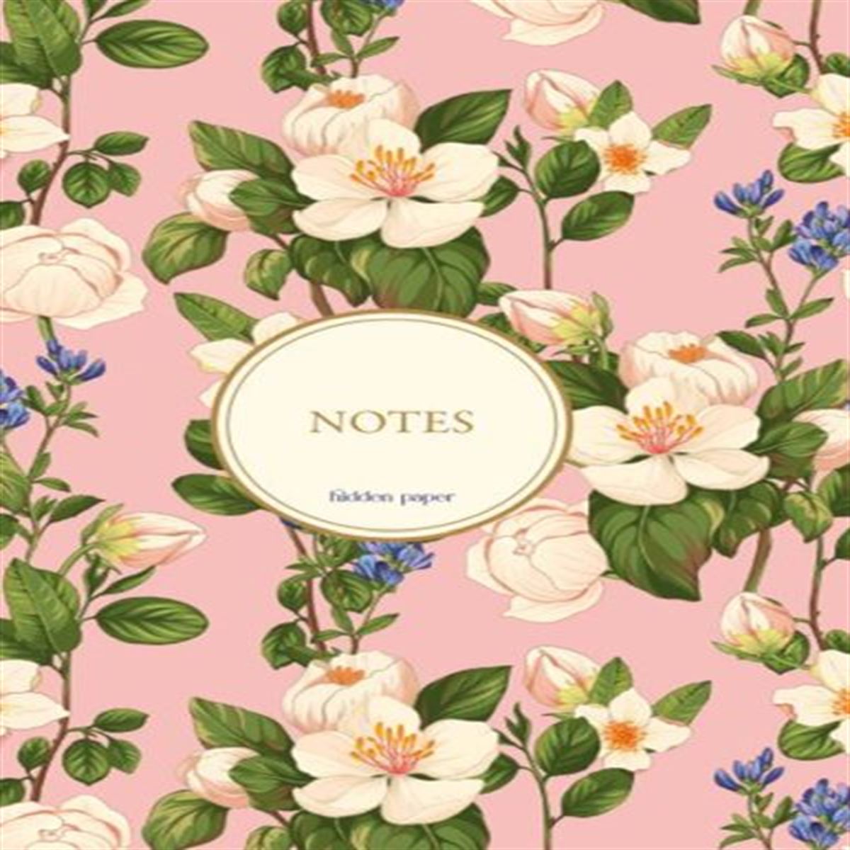 HİDDEN PAPER NOT DEFTERİ DİKİŞLİ BEZ CİLTLİ 14x20 ÇİÇEK NO:9 ÇİZGİLİ 1