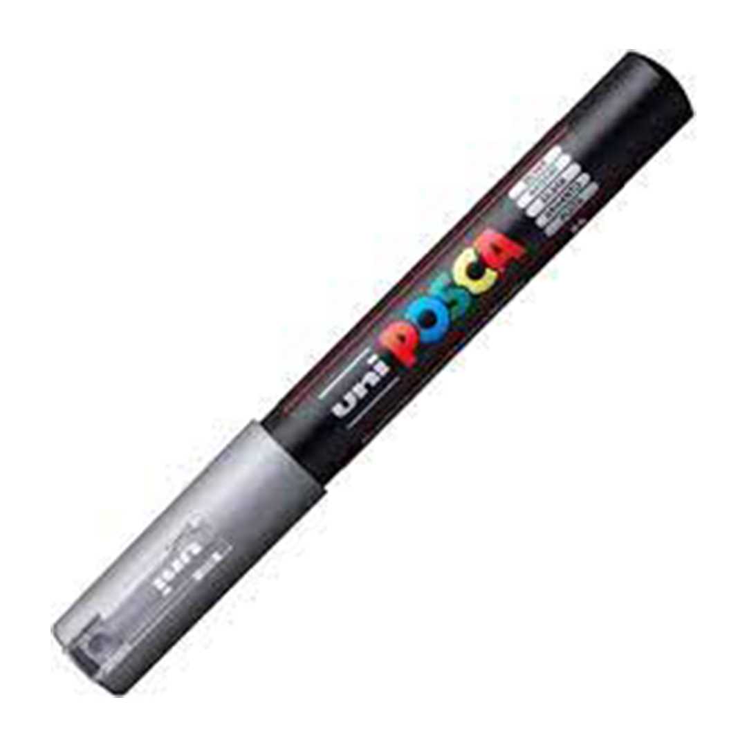 UNİ POSTER MARKÖRÜ POSCA PC-1M 07 GRİ 6 LI 1