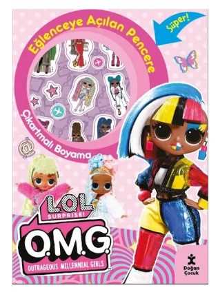DOĞAN BOYAMA KİTABI LOL SUPRİSE EĞLENCEYE AÇILAN PENCERE ÇIKARTMALI 16 SYF 1