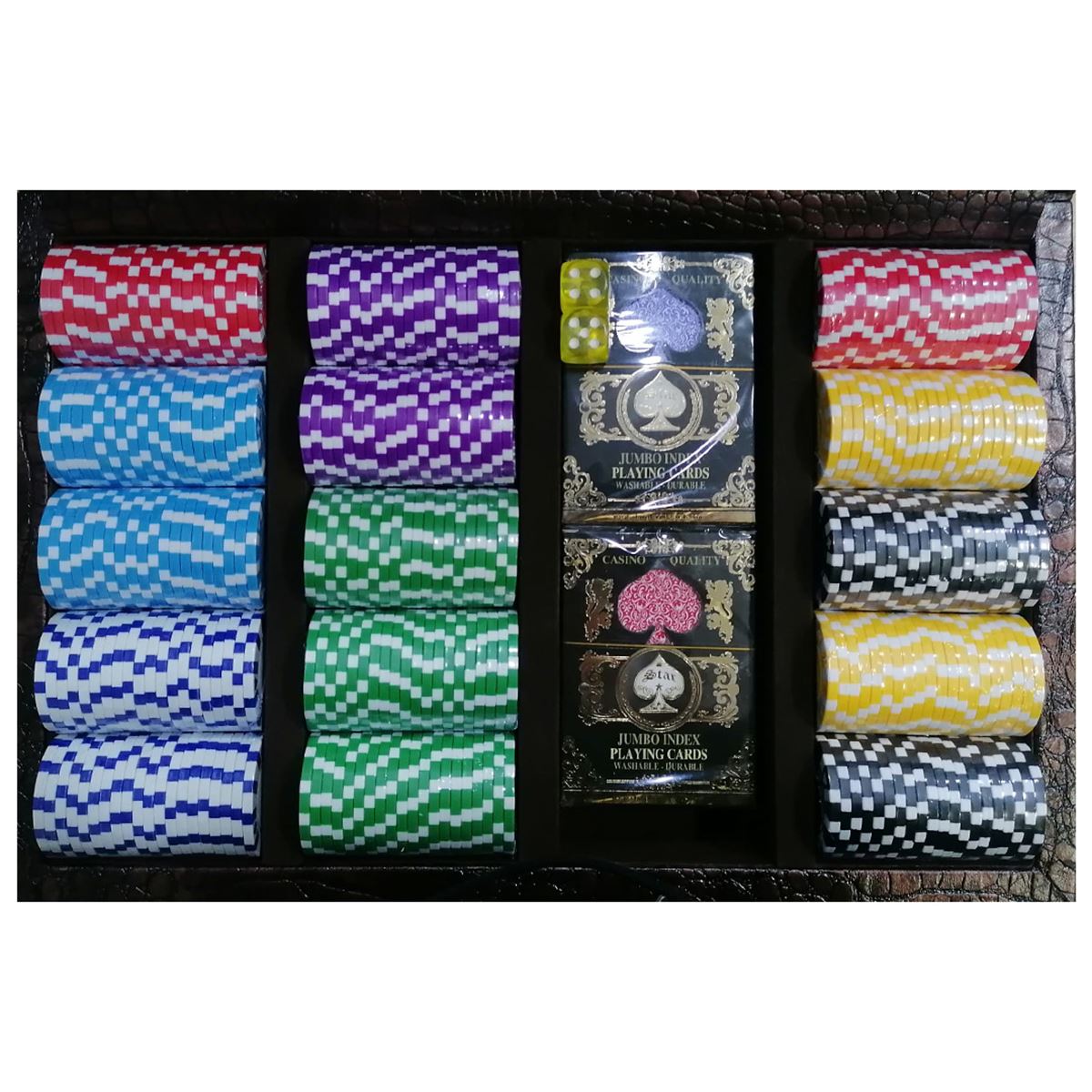 STAR POKER ÇİPİ 300 LÜK DERİ ÇANTA 1086155 1
