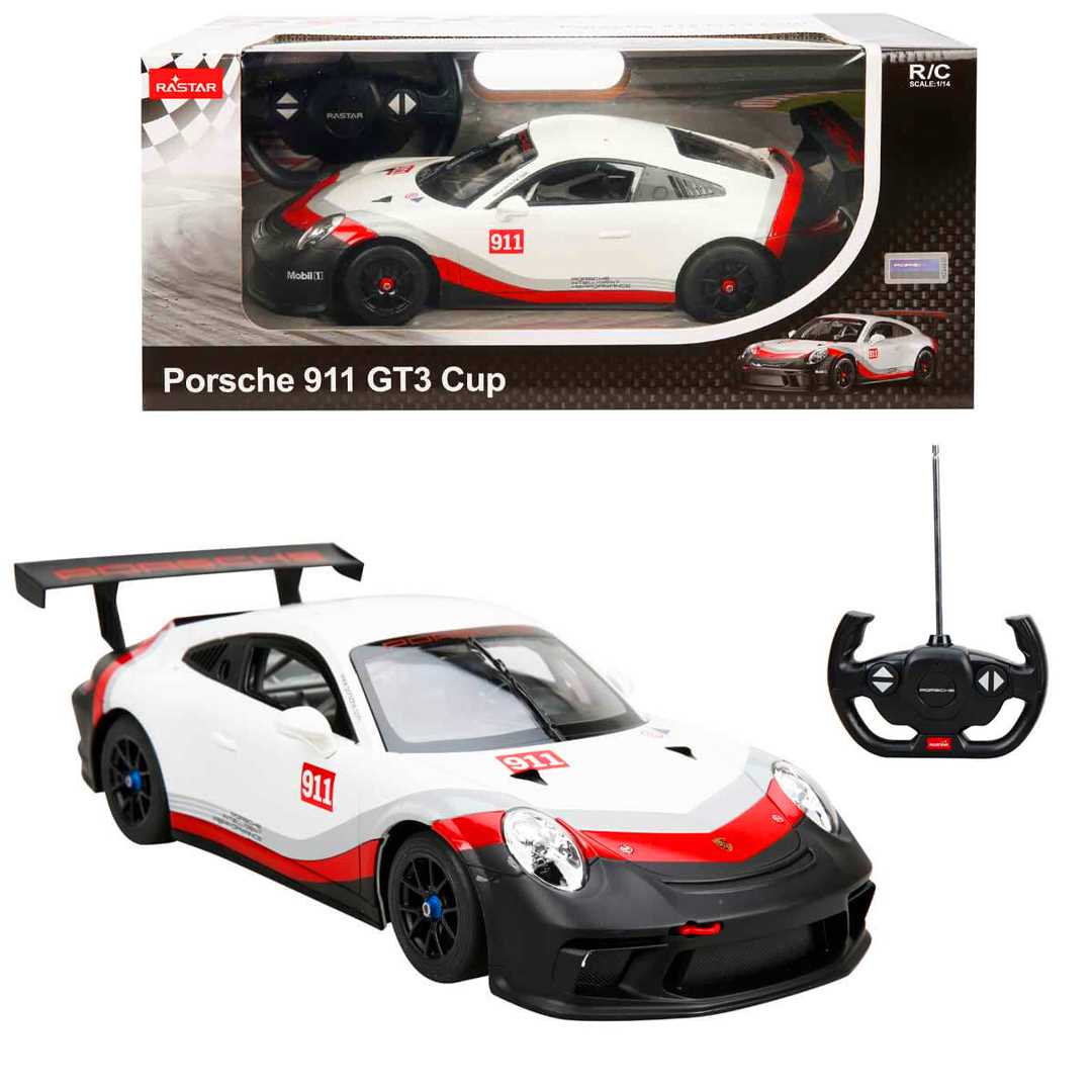 SUNMAN RASTAR KUMANDALI ARABA 75900 PORSCHE 911 GT3 CUP F/F R/C 2.4GHZ 1:14 IŞIKLI 6+ 1