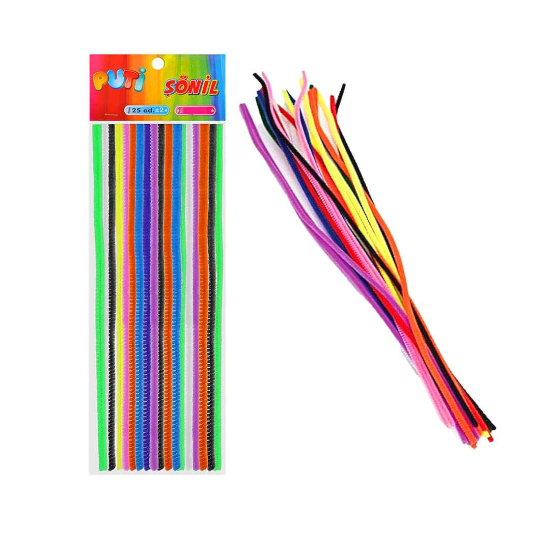 PUTİ ŞÖNİL 50 CM DÜZ 25 Lİ 20 PK 4414 1