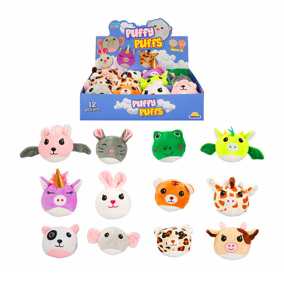 PUFFY FRİENDS PELÜŞ SJ2555 PUFFY PUFFS HAYVANLAR 12 Lİ 1