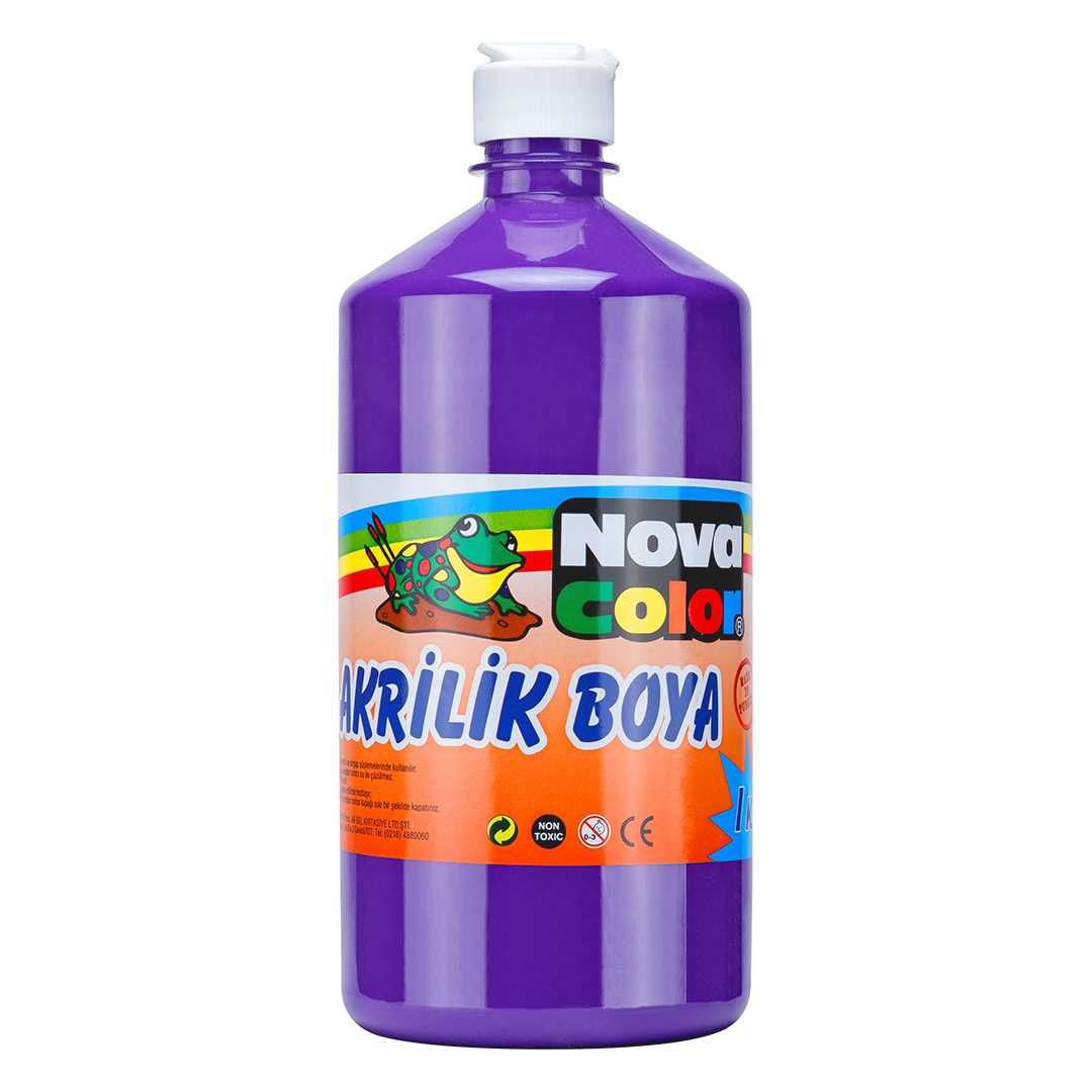 NOVA COLOR AKRİLİK BOYA 1000 GR MOR NC-229 1