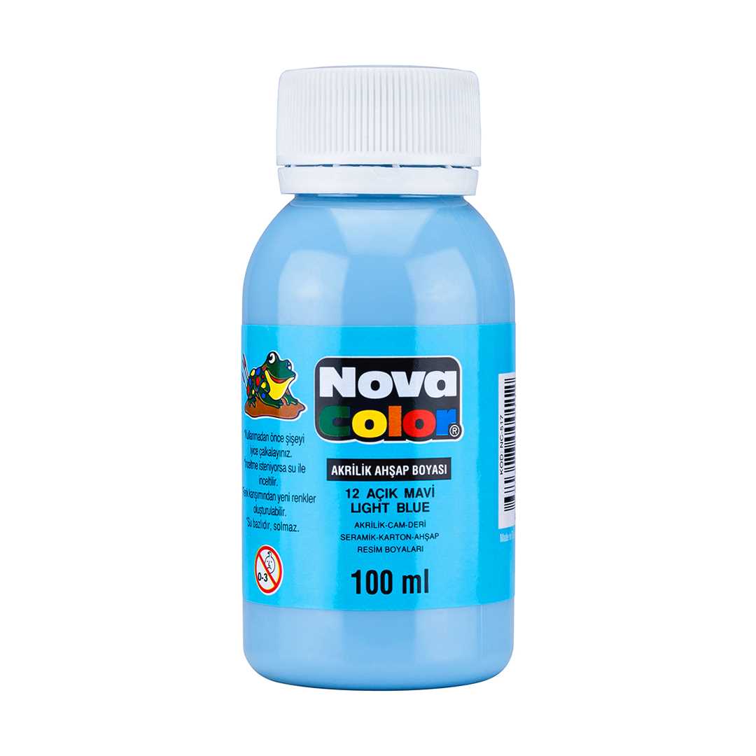 NOVA COLOR AKRİLİK BOYA 100 ML AÇIK MAVİ NC-517 1