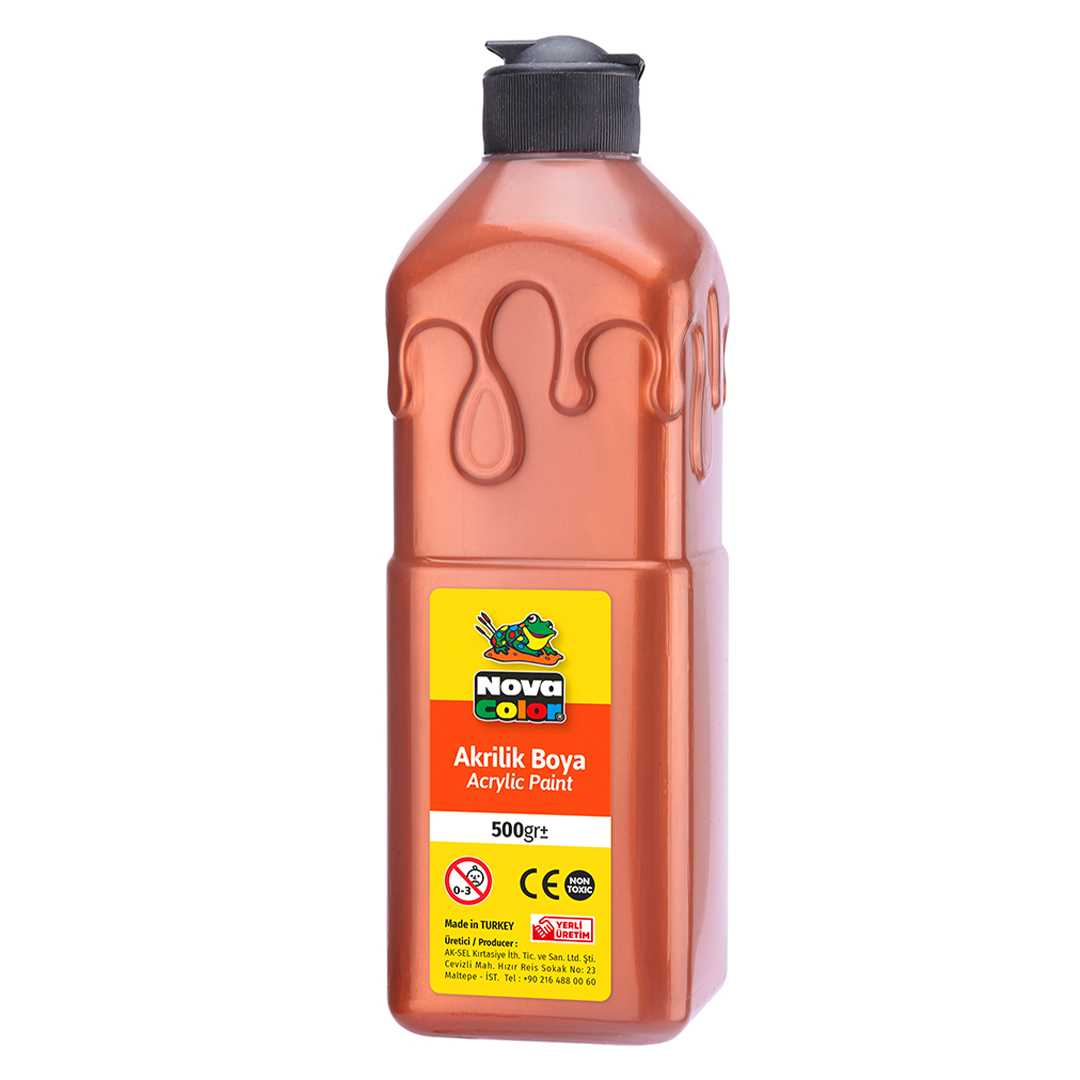 NOVA COLOR AKRİLİK BOYA 500 ML BAKIR NC-672 1