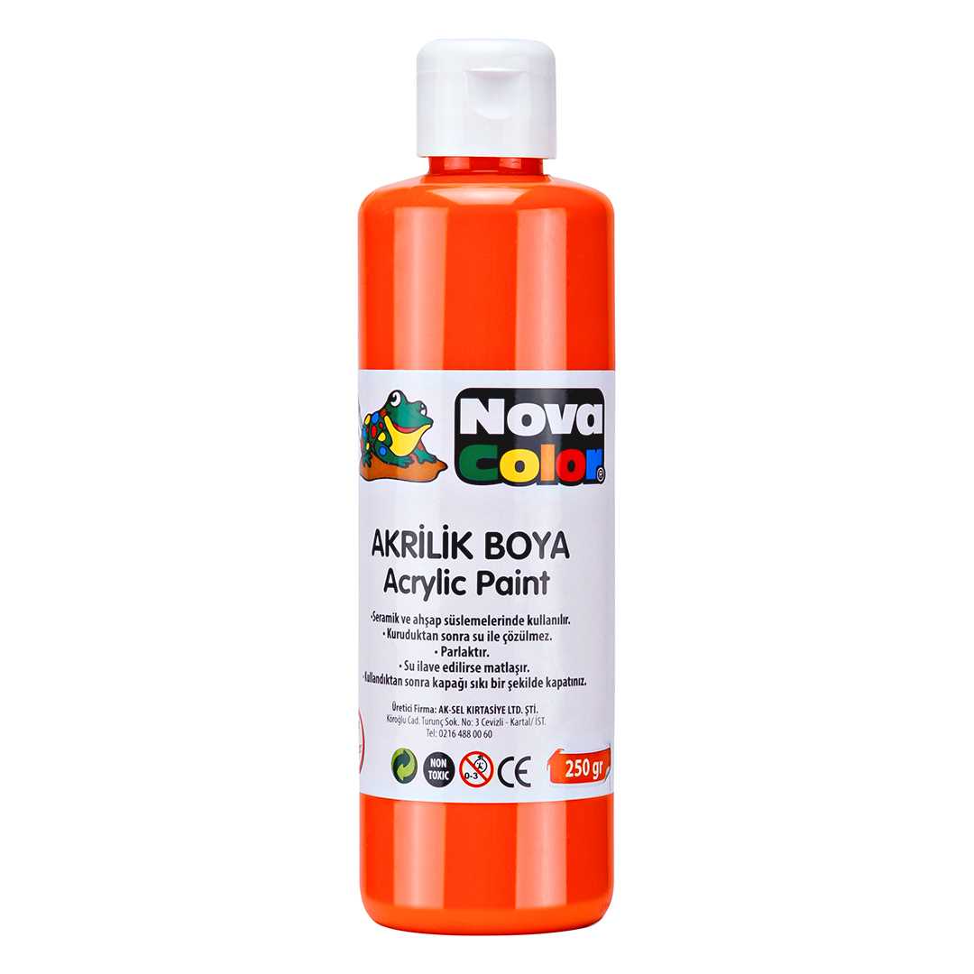 NOVA COLOR AKRİLİK BOYA 250 ML TURUNCU NC-438 1