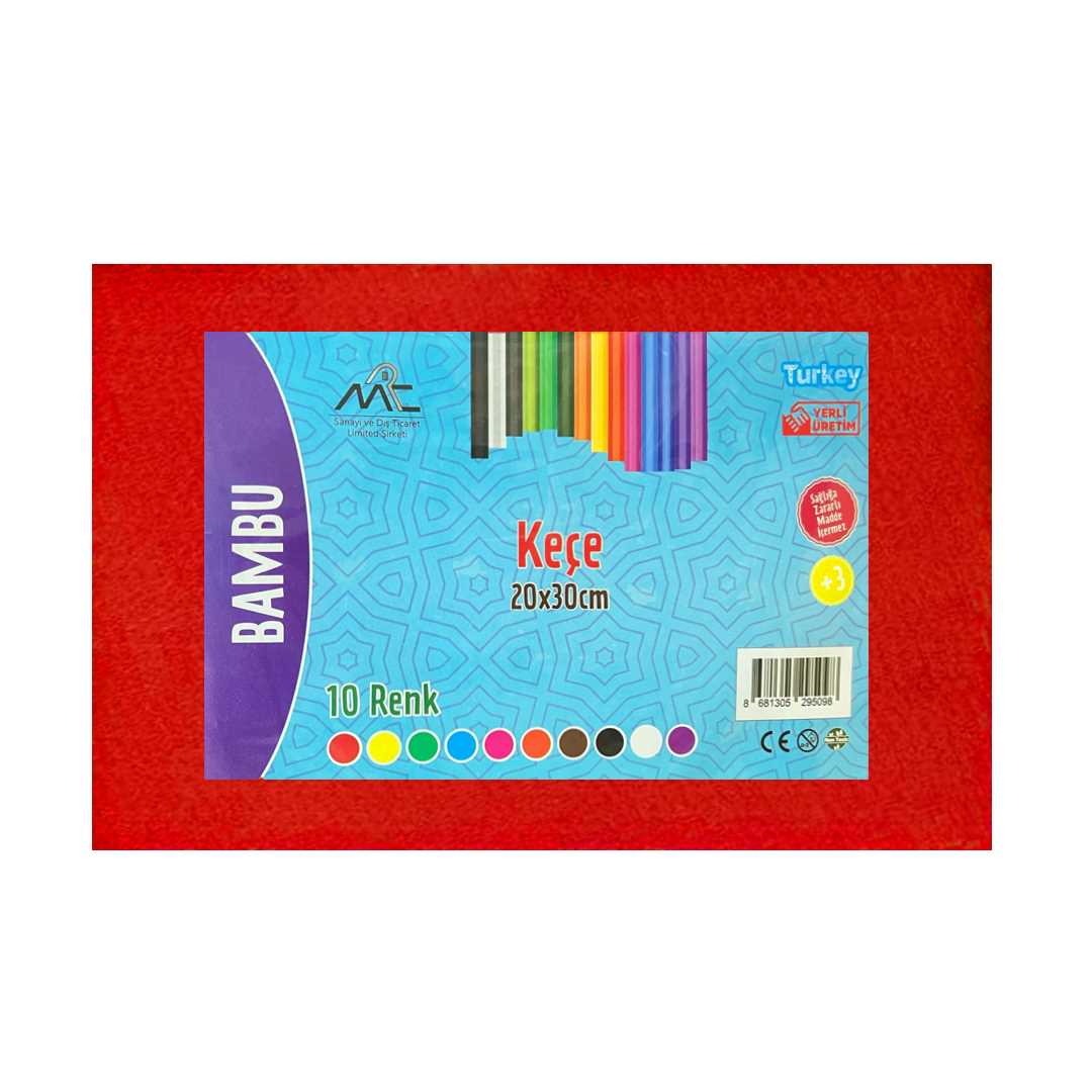 BAMBU KEÇE 20x30 KARIŞIK 10 RENK 1