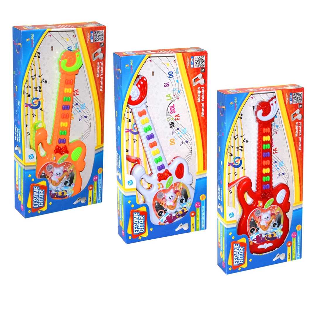 CAN ALİ TOYS EFSANE GİTAR CNL-1921 TÜRKÇE MÜZİK IŞIKLI 3+ 1