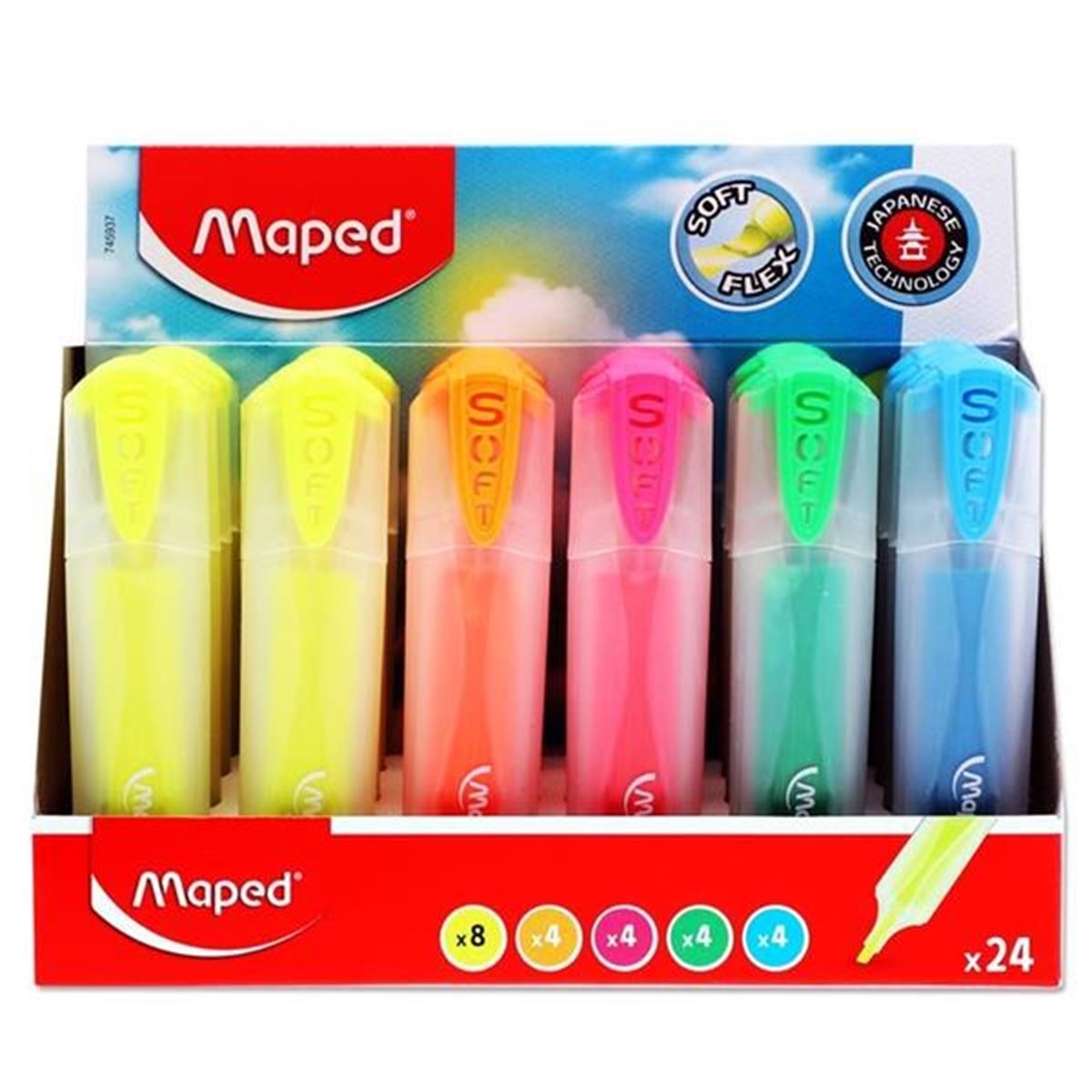 MAPED FOSFORLU KALEM SOFT FLEX 24 LÜ 745937 1