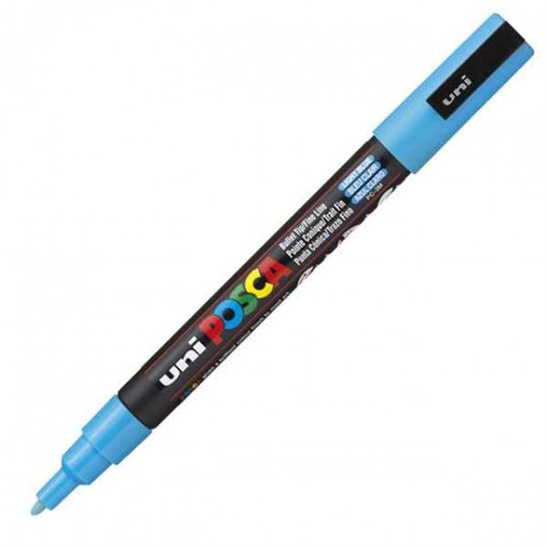 UNİ POSTER MARKÖRÜ POSCA PC-3M 09-1.3 MAVİ 6 LI 1