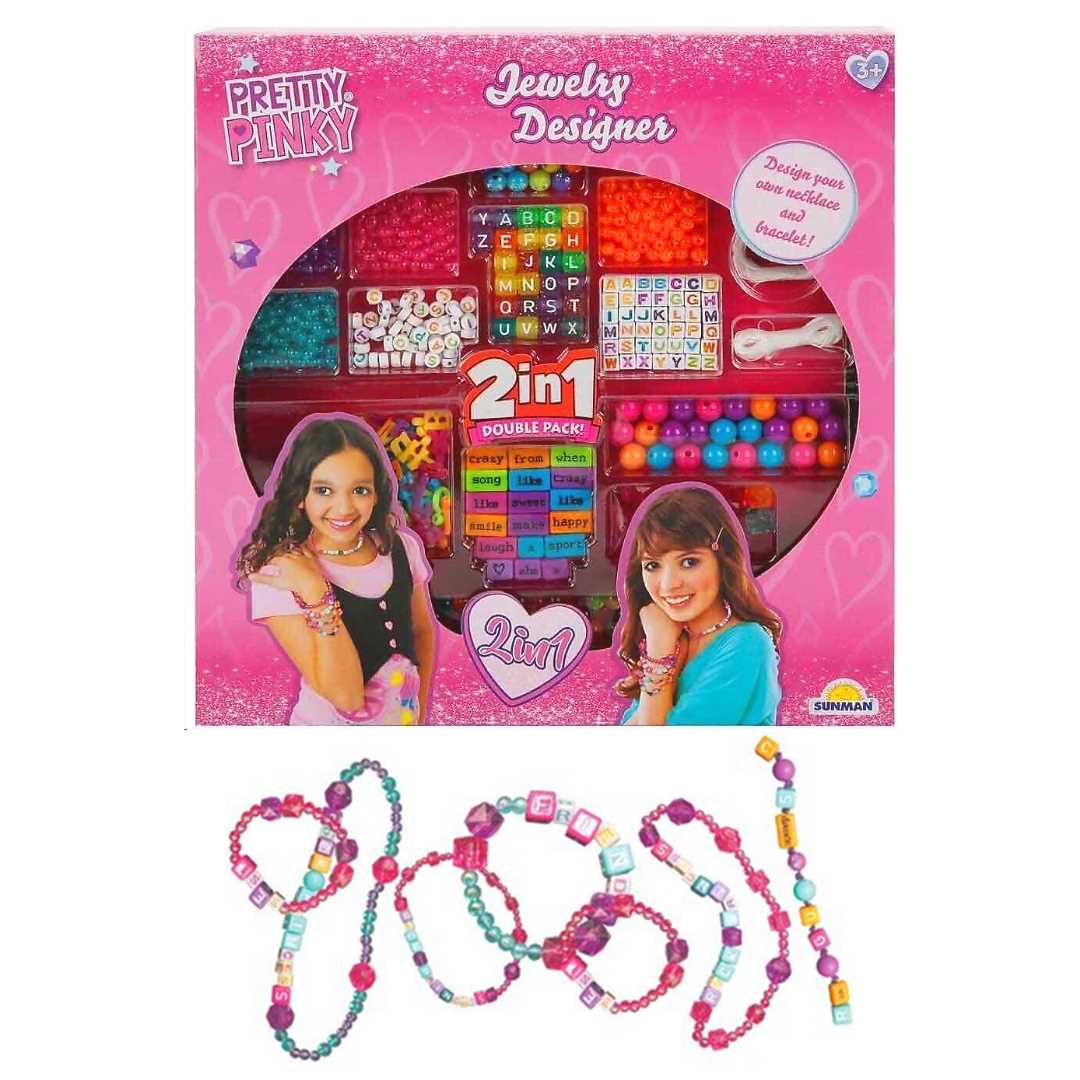 SUNMAN PRETTY PİNKY 11036 BONCUKLU HOBİ TAKI SETİ 2 Sİ 1 ARADA 3+ 1