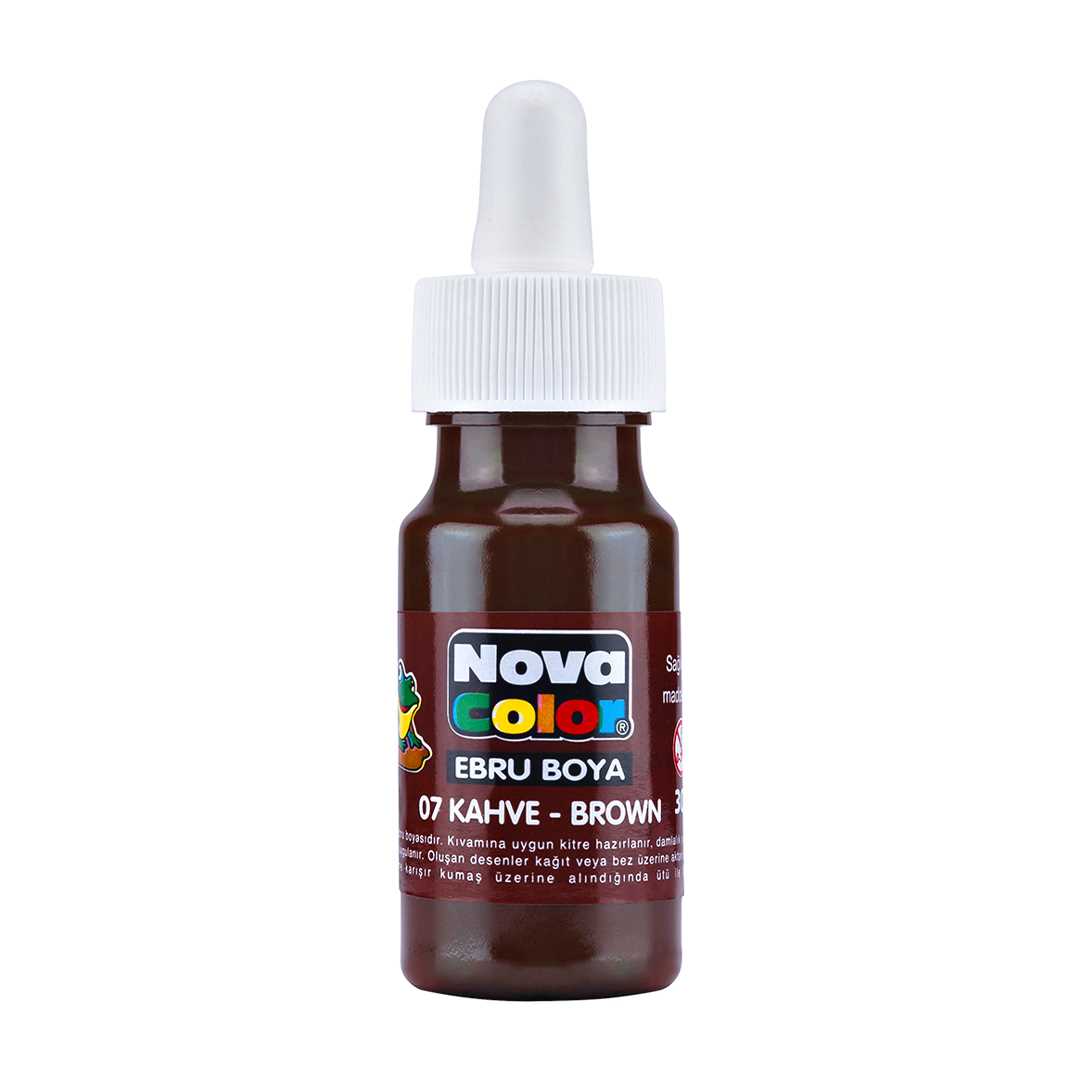 NOVA COLOR EBRU BOYASI ŞİŞE 30 ML KAHVERENGİ NC-246 1