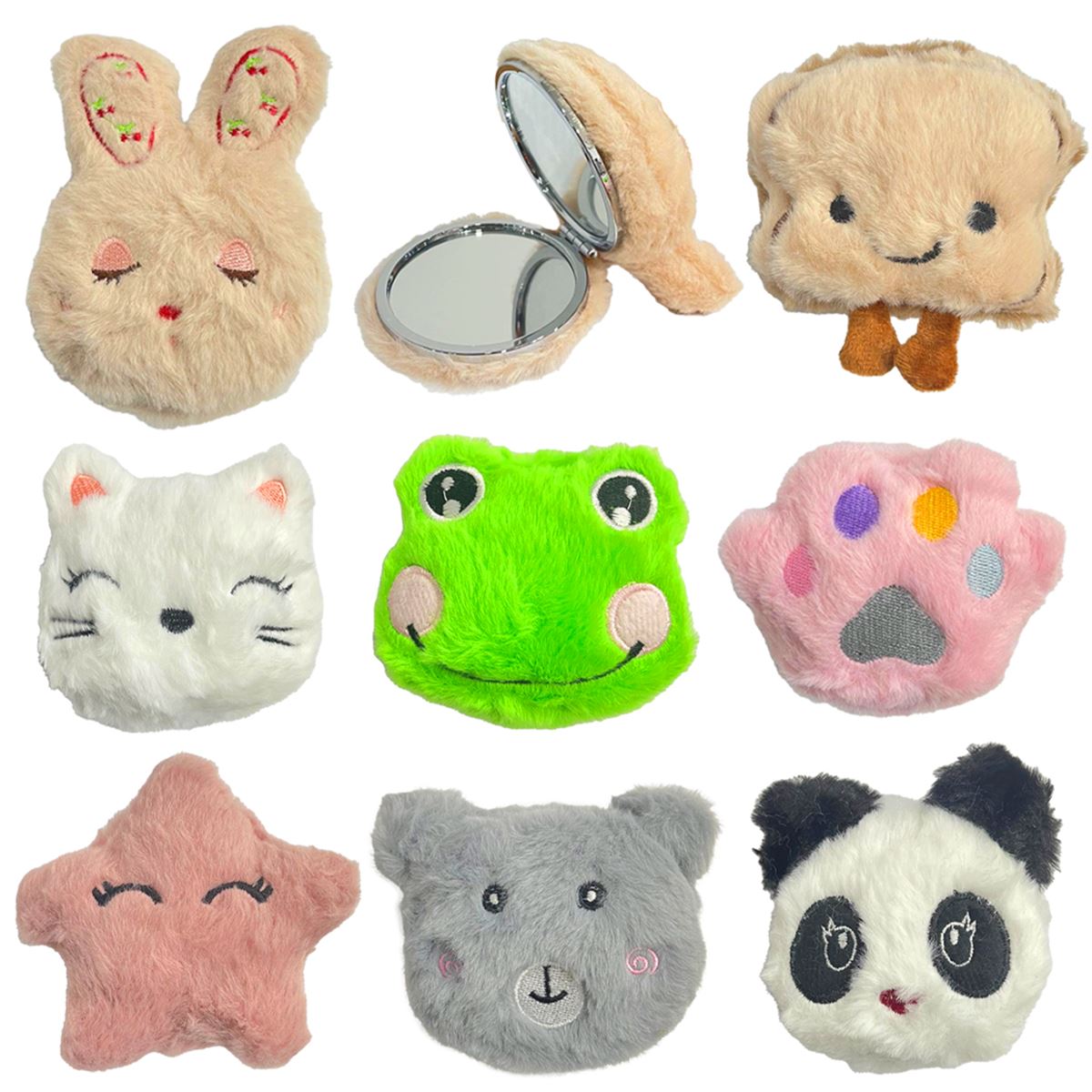 BAM PELÜŞ AYNA 1459 SEVİMLİ KARAKTERLER 12 Lİ 1