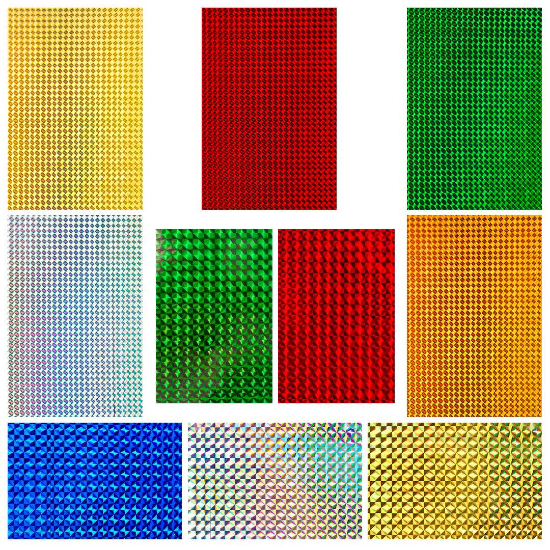 NOVA COLOR HOLOGRAMLI KARTON NC-591 KARIŞIK 50x70 10 LU 1