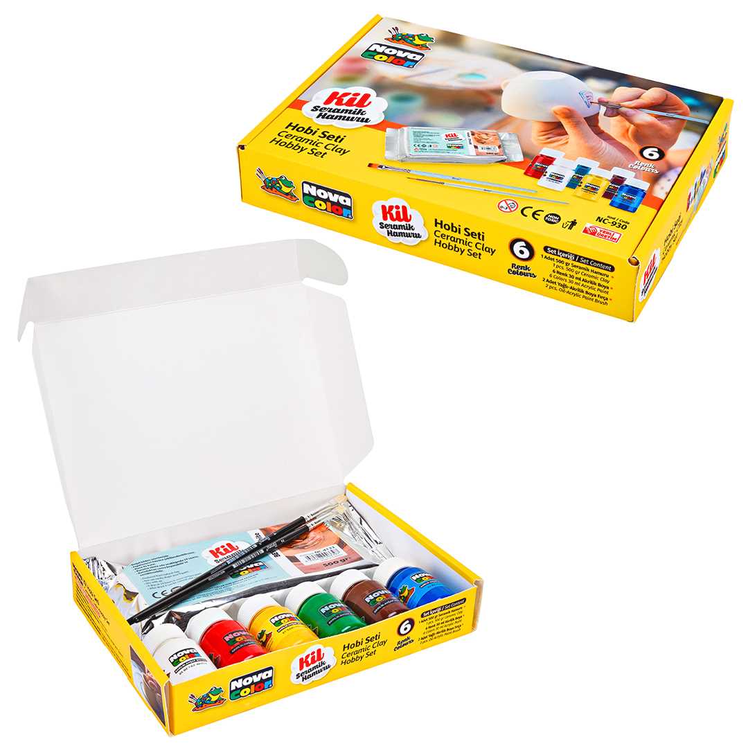 NOVA COLOR SERAMİK HOBİ SETİ NC-930 1