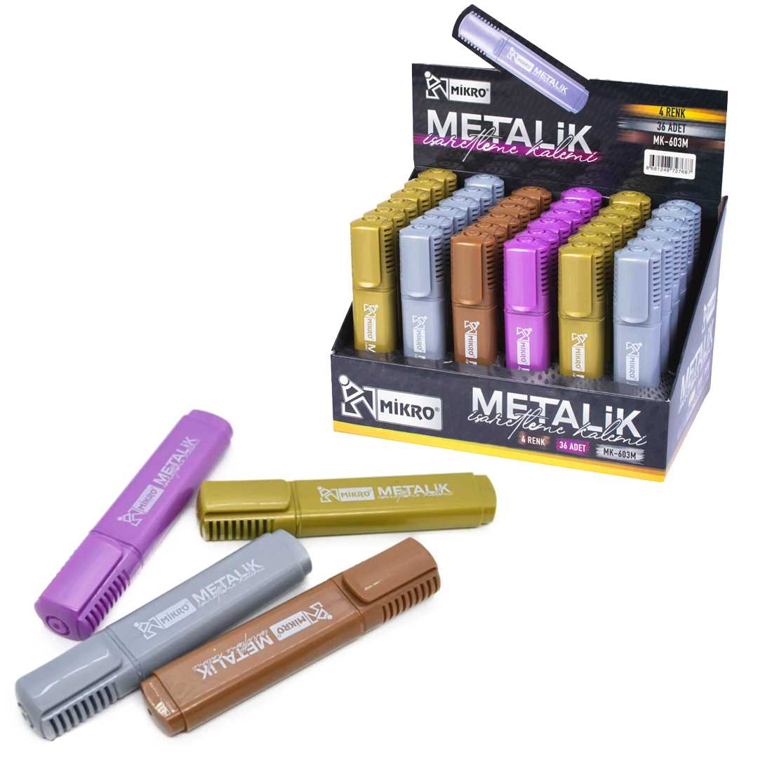 MİKRO FOSFORLU KALEM METALİK 36 LI MK 603M 1