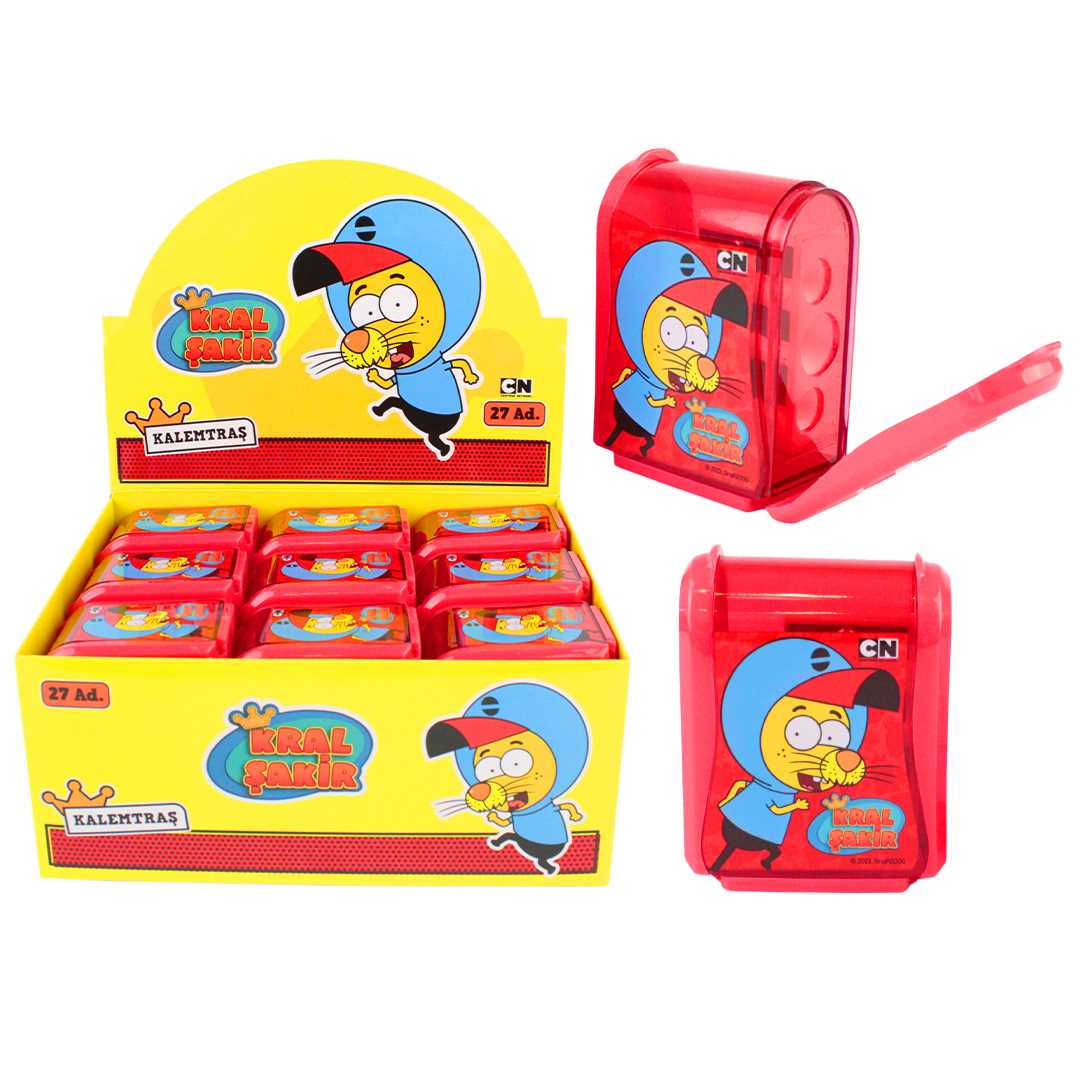 DOLPHİN KRAL ŞAKİR KALEMTIRAŞ PLASTİK 3 LÜ 27 Lİ KS-102942 1