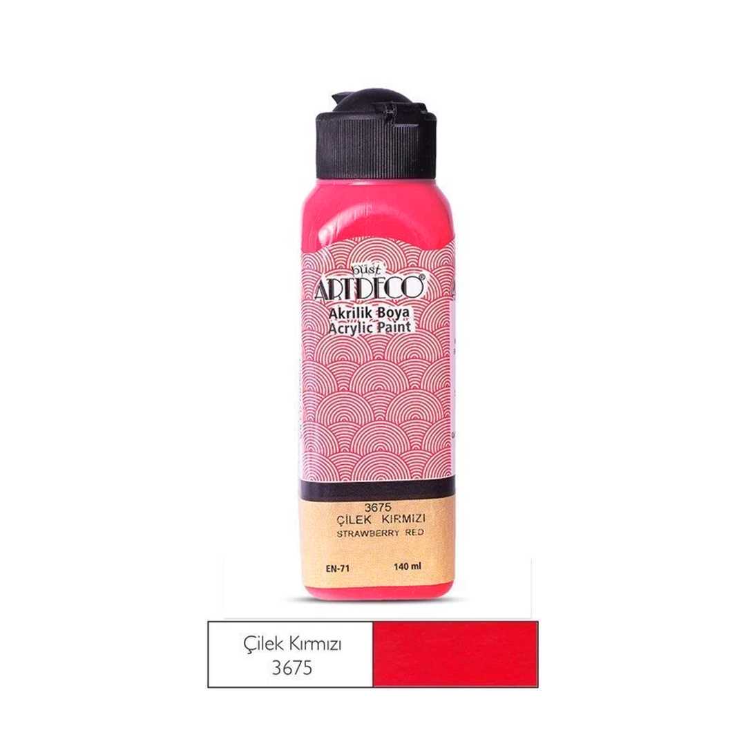 ARTDECO AKRİLİK BOYA 140 ML ÇİLEK KIRMIZI 3675 1
