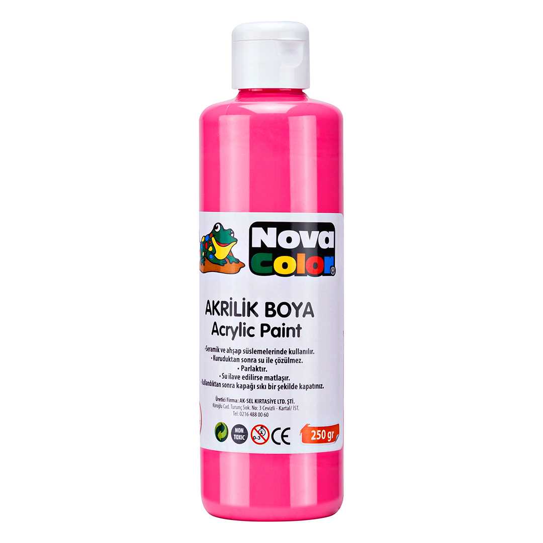 NOVA COLOR AKRİLİK BOYA 250 ML PEMBE NC-439 1