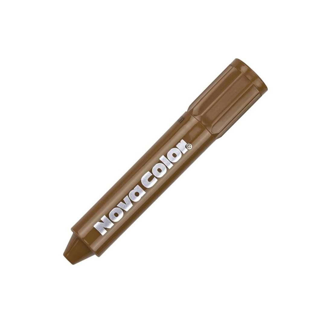 NOVA COLOR YÜZ BOYASI KALEM TİPİ KAHVE 12 Lİ NC-205 1