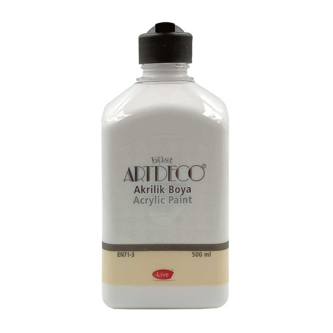 ARTDECO AKRİLİK BOYA 500 ML BEYAZ ÇİKOLATA 3621 1