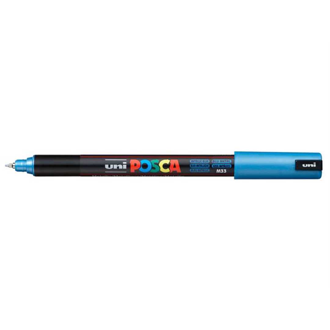 UNİ POSTER MARKÖRÜ POSCA PC-1MR 07 METALİK MAVİ 6 LI 1