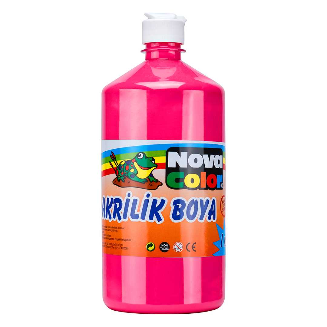 NOVA COLOR AKRİLİK BOYA 1000 GR PEMBE NC-230 1