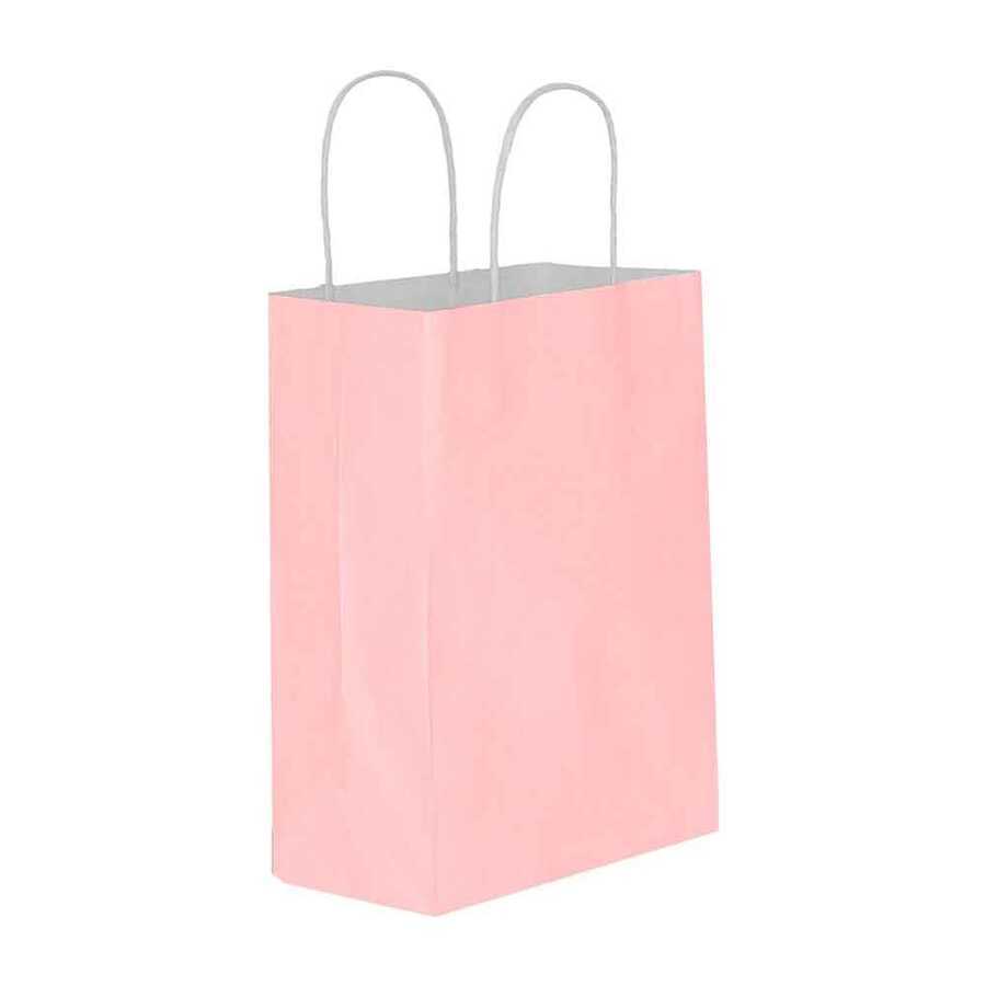 UZAY HEDİYE ÇANTASI KARTON KRAFT AÇIK PEMBE 31x41 25 Lİ 1