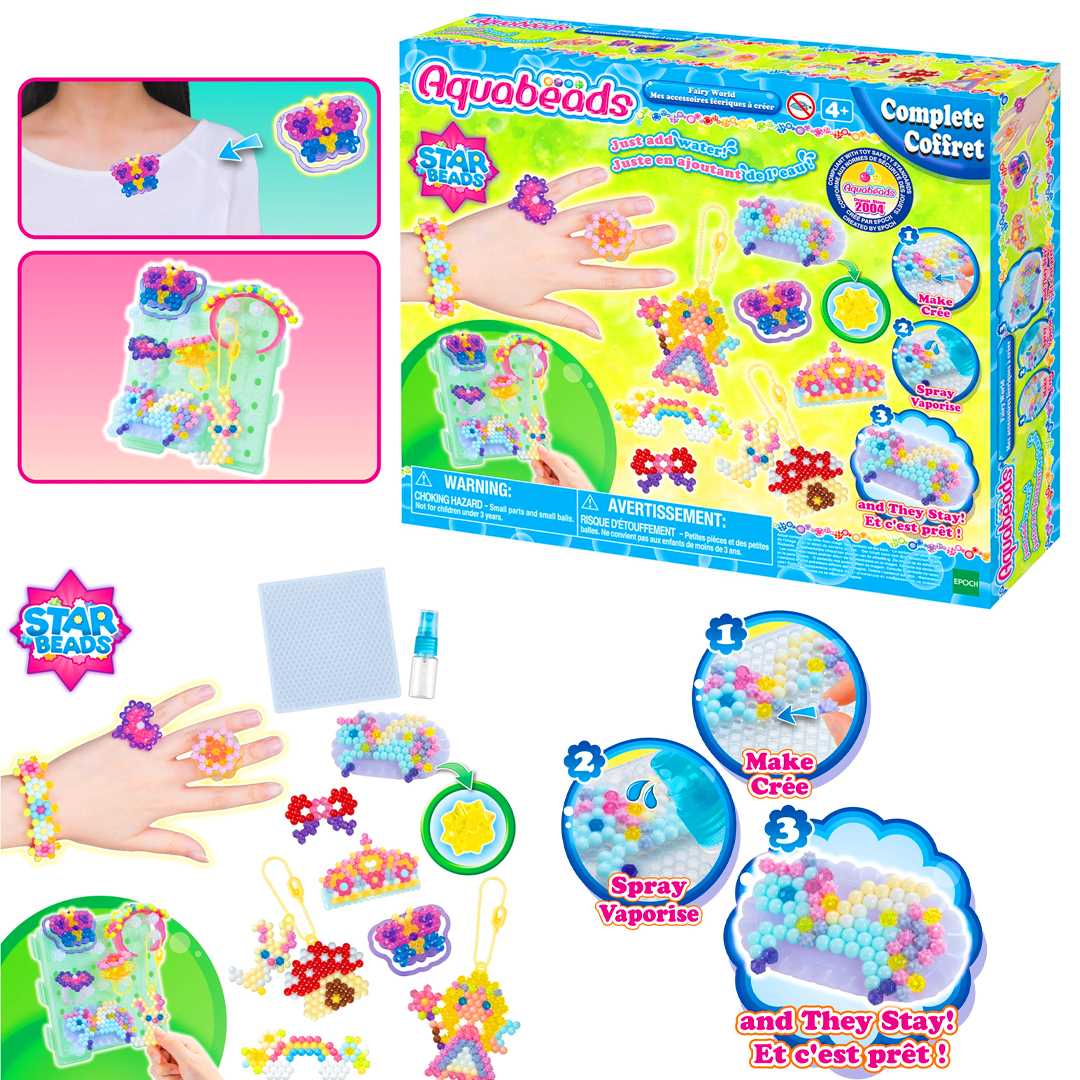 AQUABEADS 31766 FAİRY WORLD PERİ DÜNYASI BONCUK SETİ 2004 PARÇA 4+ 1