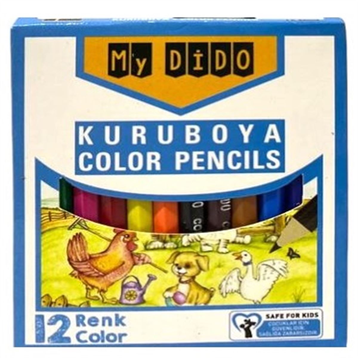 MYDİDO KURUBOYA KISA 12 RENK 24 LÜ MYK01 1