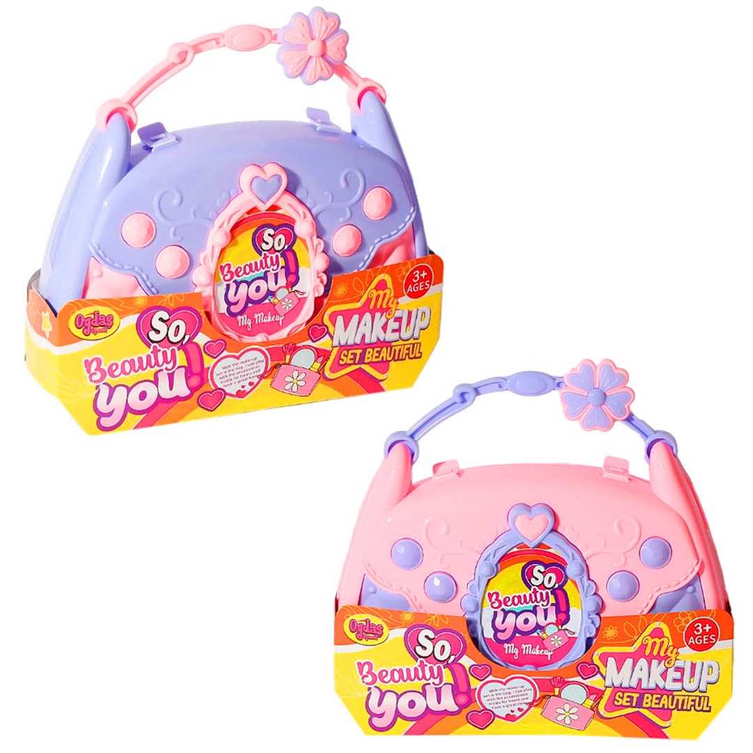 OYDAŞ MY MAKEUP BEAUTİFUL 02621 ÇANTALI GÜZELLİK SETİ 6 PARÇA PEMBE-MOR 3+ 1