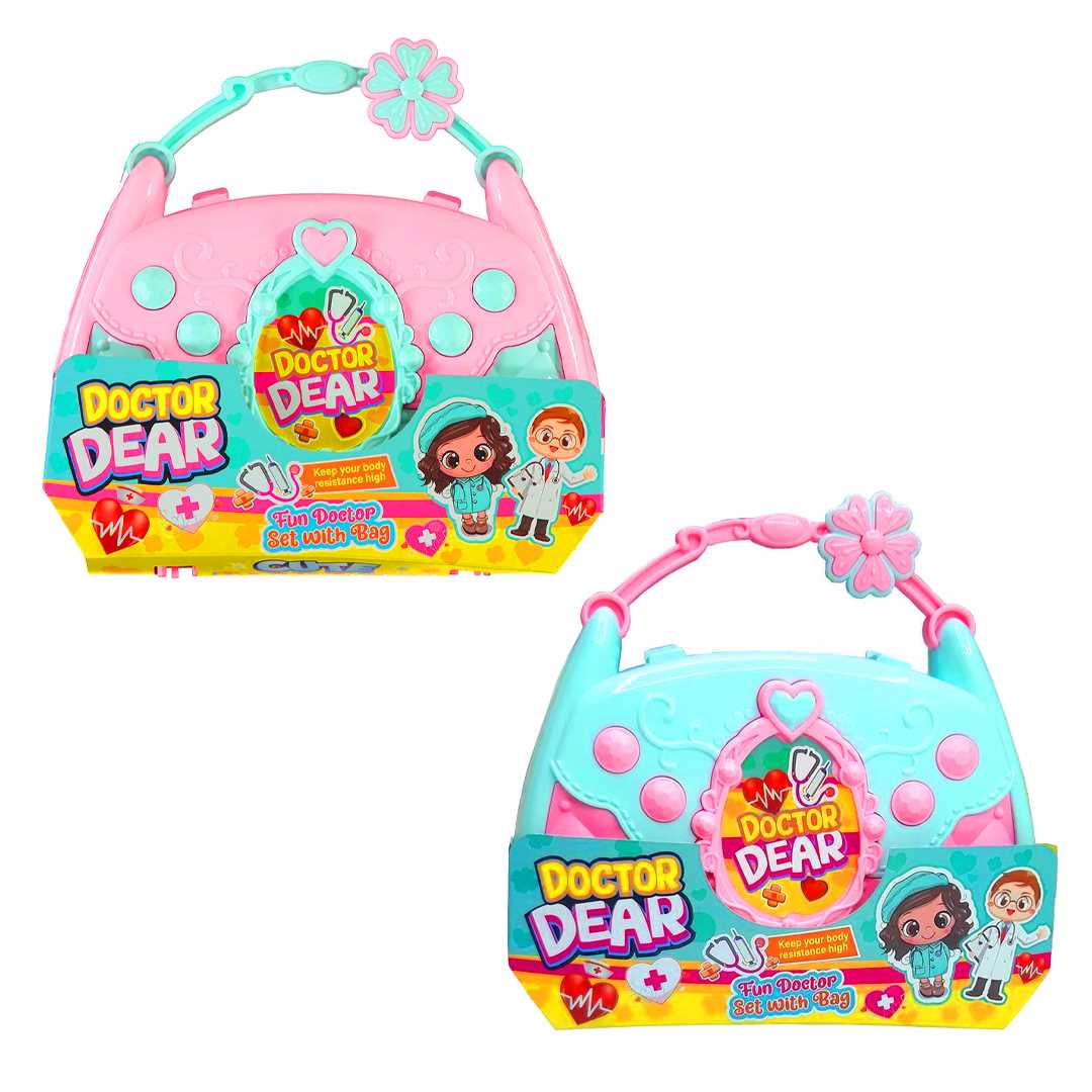 OYDAŞ DOCTOR DEAR 02622 ÇANTALI DOKTOR SETİ 6 PARÇA PEMBE-YEŞİL 3+ 1
