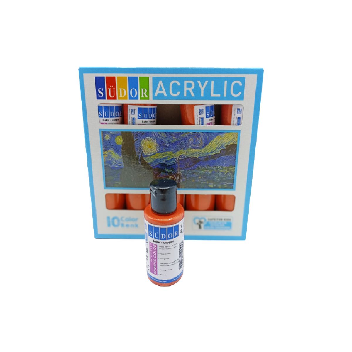 SÜDOR AKRİLİK BOYA 40 ML BAKIR 10 LU SD110-14 1