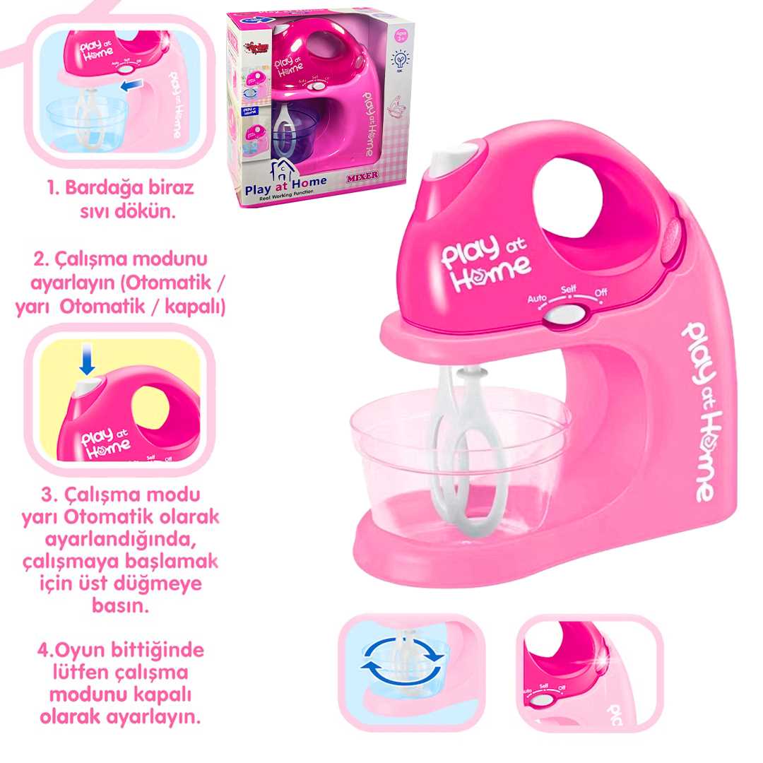VARDEM PLAY AT HOME QF26139G-P MİKSER HAREKETLİ IŞIKLI 3+ 1