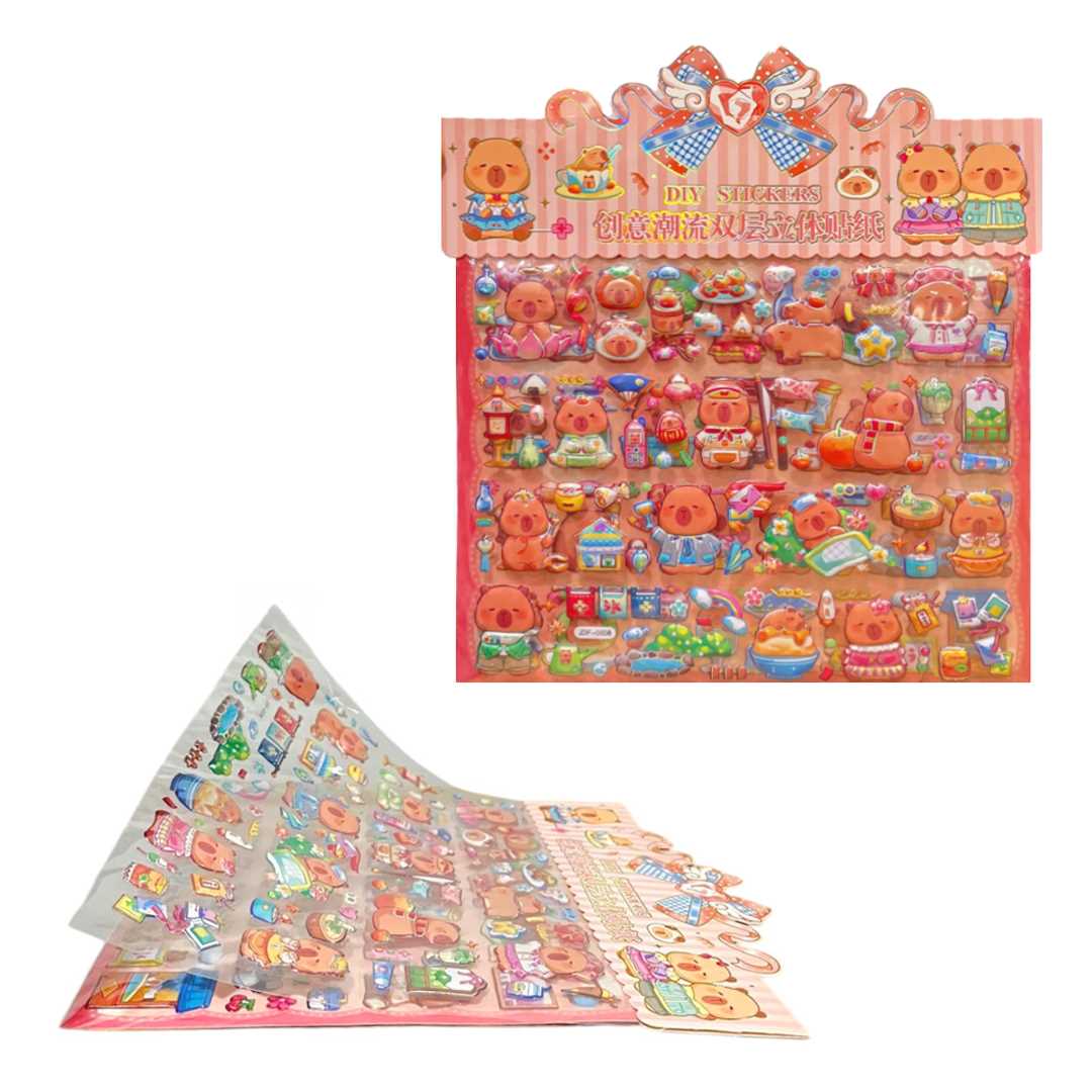 DIY STİCKER JDF KABARTMALI CAPYBARA 1