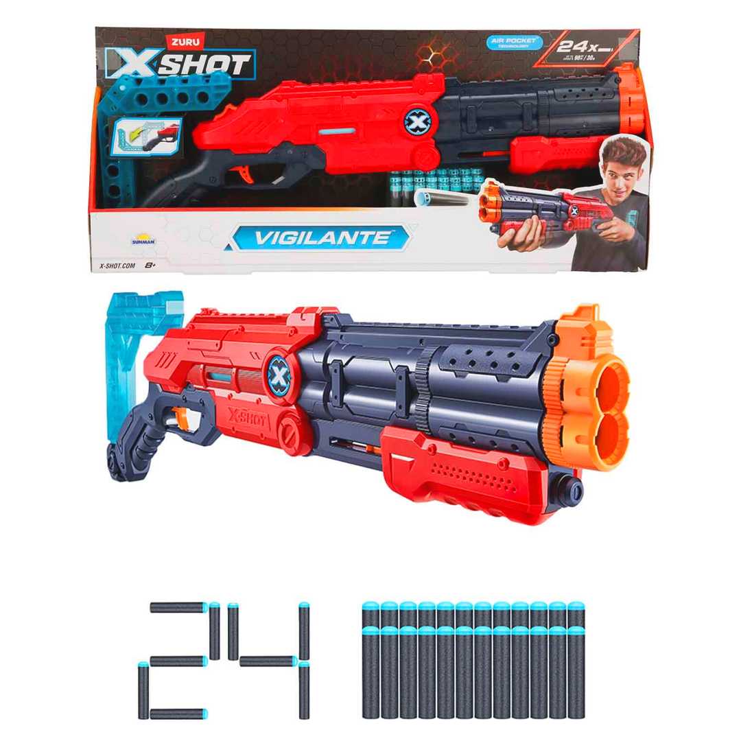 ZURU X-SHOT SÜNGER TABANCASI EXCEL VİGİLANTE 24 MERMİ 8+ 1