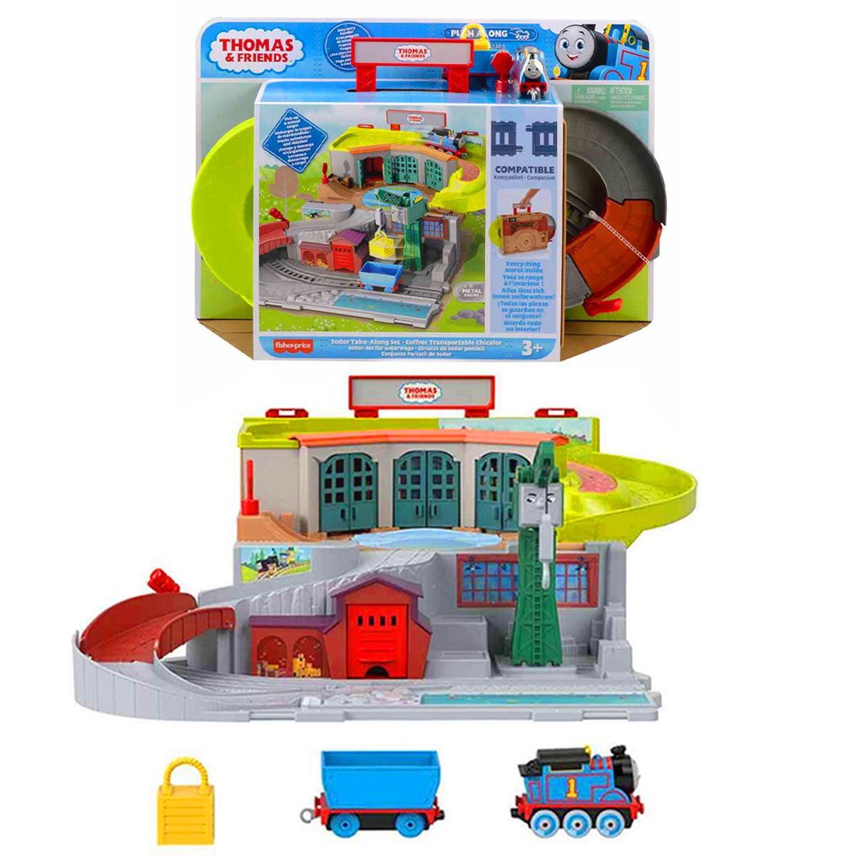 THOMAS FRİENDS HHN24 COMPATİBLEC TAŞINABİLİR SODOR SETİ 3+ 1