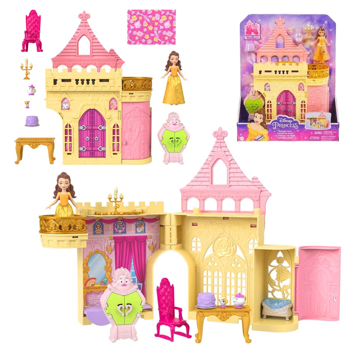 DİSNEY PRİNCESS HLW92 BELLE NİN ŞATOSU SETİ 3+ 1