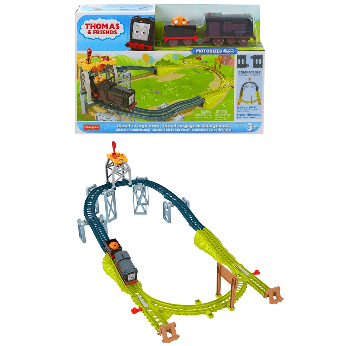 FİSHER PRİCE HGY78 THOMAS AND FRİENDS MOTORLU TREN SETİ 3+ 1