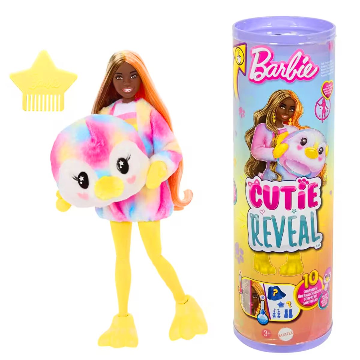 BARBİE CUTİE REVEAL HRK40 RÜYA RENKLER SERİSİ PENGUEN 3+ 1
