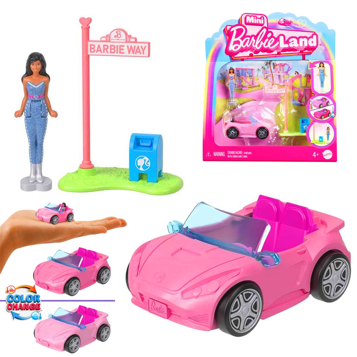BARBİE HYF38 MİNİ BARBİELAND ARAÇLAR 6 LI 4+ 1