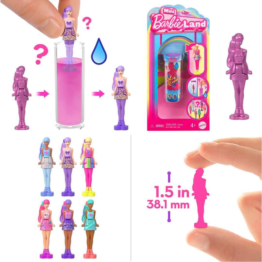 BARBİE HYF28 MİNİ BARBİELAND COLOR REVEAL BEBEKLER 10 LU 4+ 1