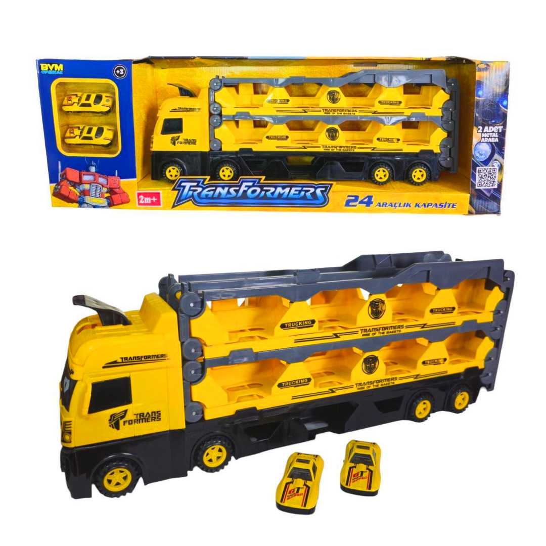 PRESTİJ TRANSFORMERS TIR YARIŞ PİSTLİ 1617 2 METAL ARABA 24 ARAÇ KAPASİTE +3 1