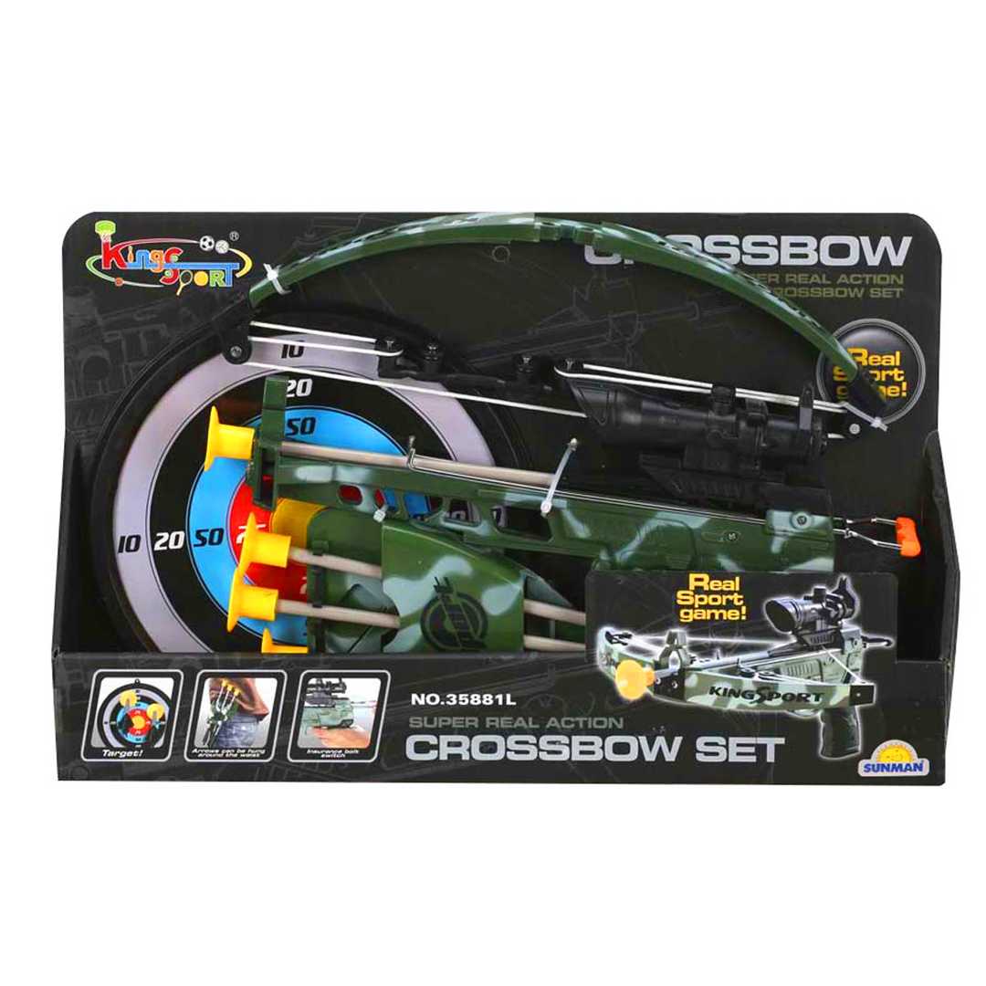 SUNMAN CROSSBOW ASKERİ OK SETİ 35881L SADAKLI HEDEFLİ 6+ 1