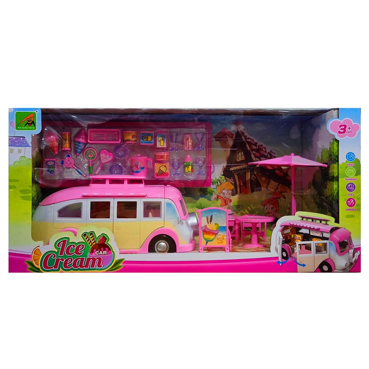 MEGA ICE CREAM 2015 - 4 DONDURMA ARABASI KAMP SETİ 3+ 1