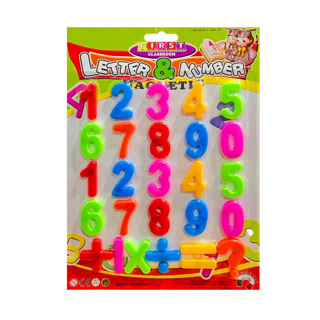 FİRST CLASSROOM MIKNATISLI RAKAM SETİ 26 PARÇA BÜYÜK 3.5 CM 1