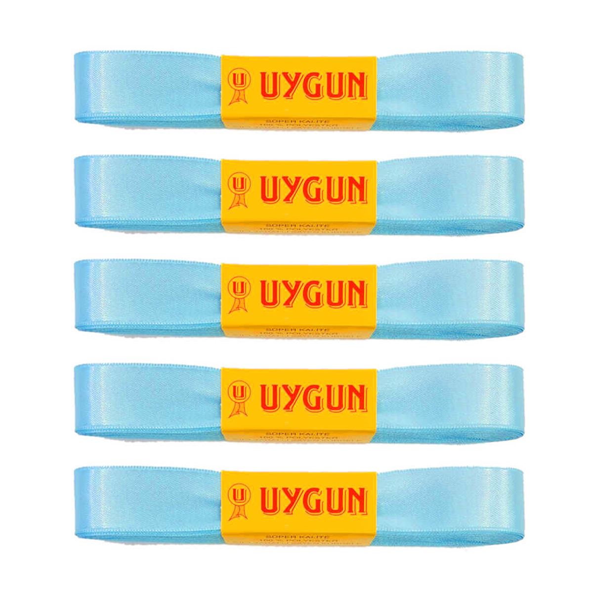 UYGUN SATEN KURDELE 20 MM 10 MT MAVİ 5 Lİ 1