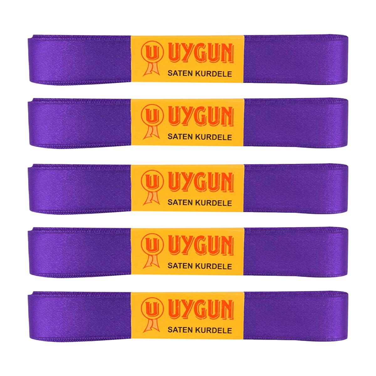 UYGUN SATEN KURDELE 20 MM 10 MT MOR 5 Lİ 1